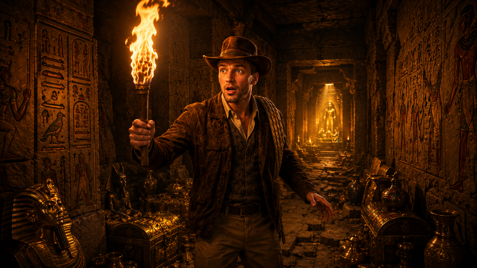 The explorer who opened the Book of Ra